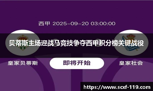 贝蒂斯主场迎战马竞技争夺西甲积分榜关键战役
